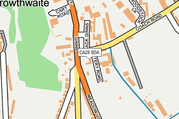 CA28 9DA map - OS OpenMap – Local (Ordnance Survey)