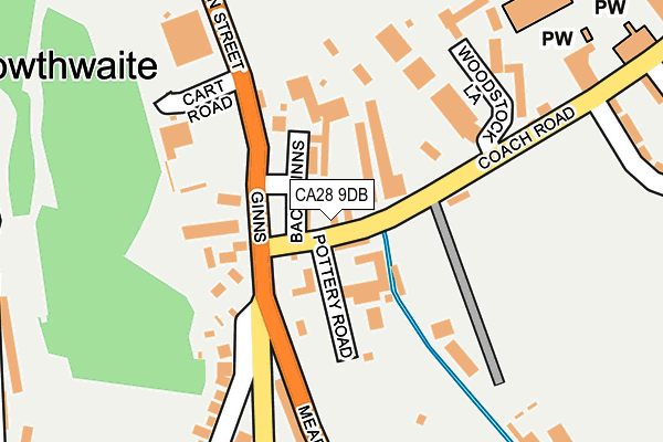 CA28 9DB map - OS OpenMap – Local (Ordnance Survey)