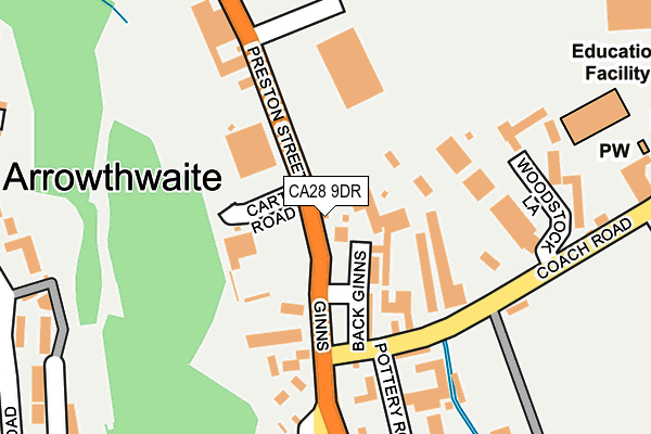 CA28 9DR map - OS OpenMap – Local (Ordnance Survey)