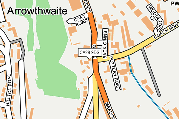 CA28 9DS map - OS OpenMap – Local (Ordnance Survey)