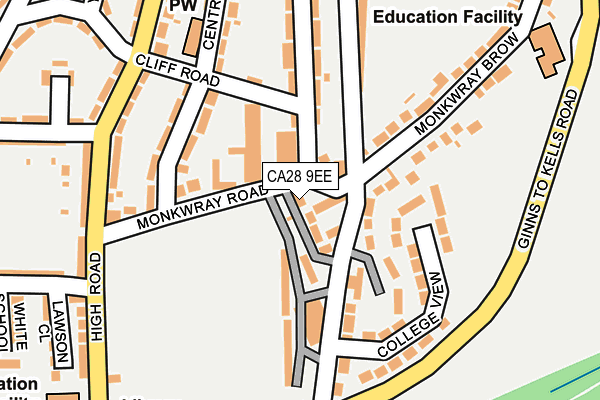 CA28 9EE map - OS OpenMap – Local (Ordnance Survey)