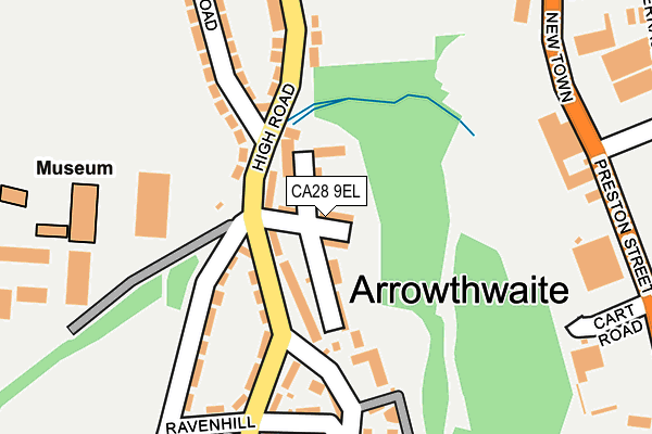 CA28 9EL map - OS OpenMap – Local (Ordnance Survey)