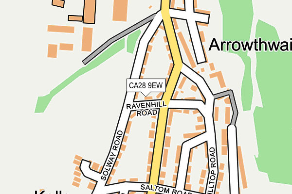 CA28 9EW map - OS OpenMap – Local (Ordnance Survey)