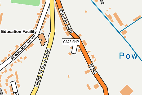 CA28 9HP map - OS OpenMap – Local (Ordnance Survey)