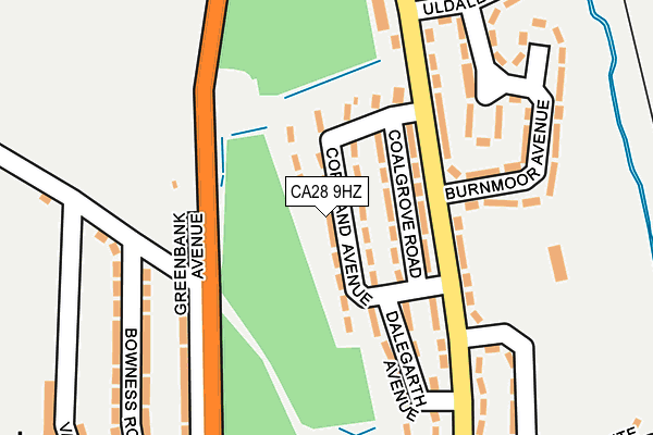 CA28 9HZ map - OS OpenMap – Local (Ordnance Survey)