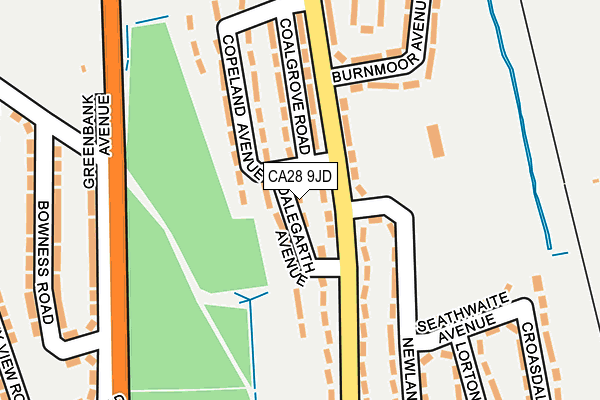 CA28 9JD map - OS OpenMap – Local (Ordnance Survey)