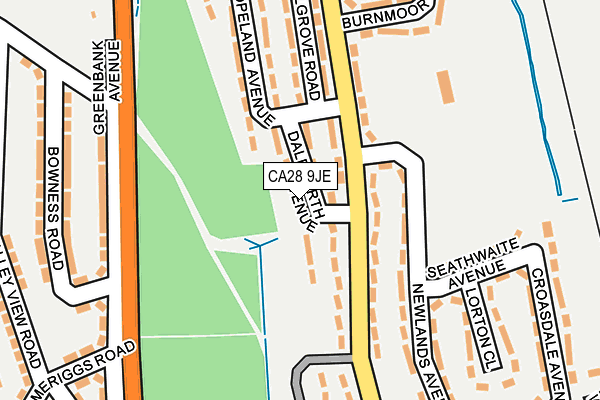 CA28 9JE map - OS OpenMap – Local (Ordnance Survey)