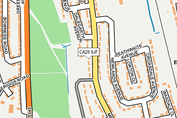 CA28 9JF map - OS OpenMap – Local (Ordnance Survey)