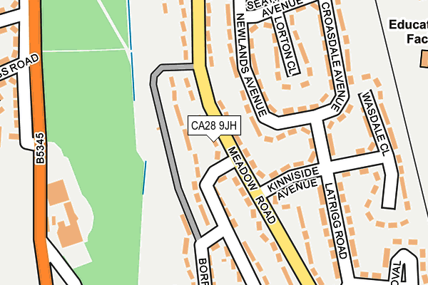 CA28 9JH map - OS OpenMap – Local (Ordnance Survey)