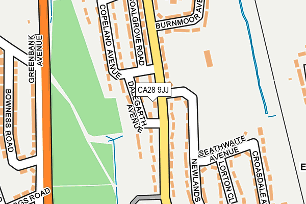 CA28 9JJ map - OS OpenMap – Local (Ordnance Survey)