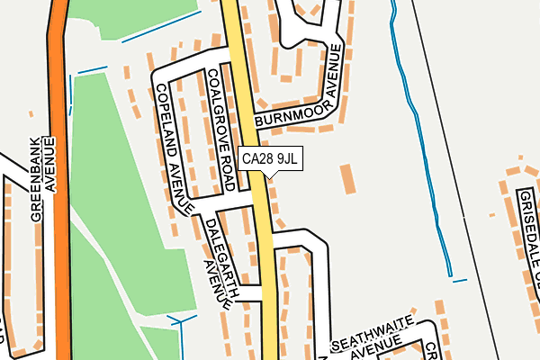 CA28 9JL map - OS OpenMap – Local (Ordnance Survey)