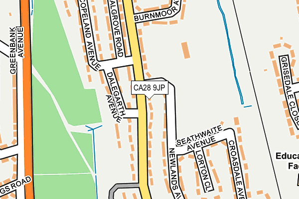 CA28 9JP map - OS OpenMap – Local (Ordnance Survey)