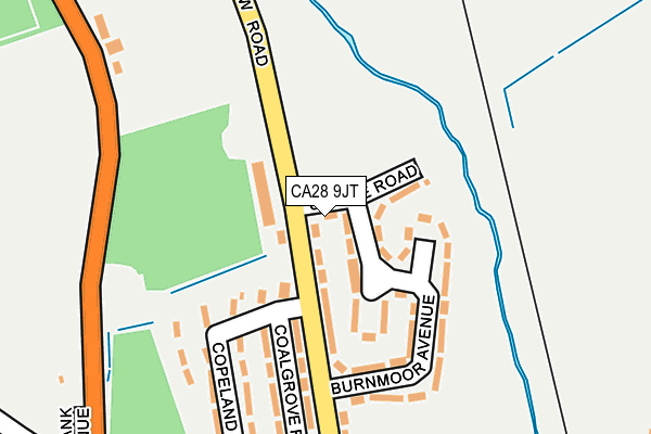 CA28 9JT map - OS OpenMap – Local (Ordnance Survey)