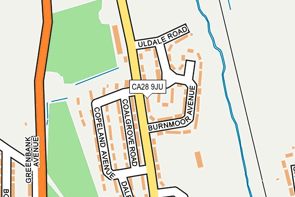 CA28 9JU map - OS OpenMap – Local (Ordnance Survey)