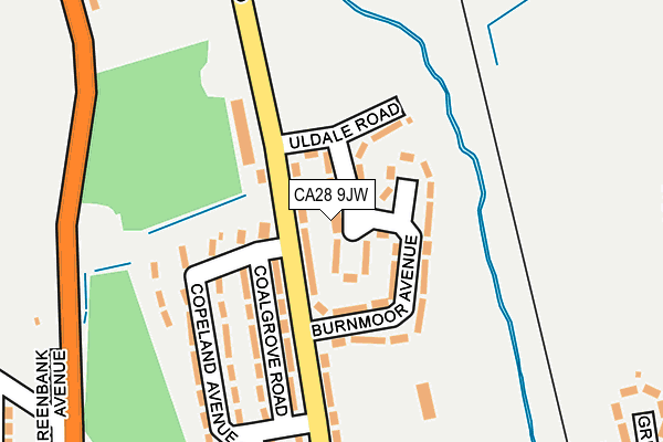 CA28 9JW map - OS OpenMap – Local (Ordnance Survey)