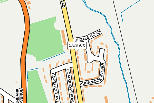 CA28 9JX map - OS OpenMap – Local (Ordnance Survey)