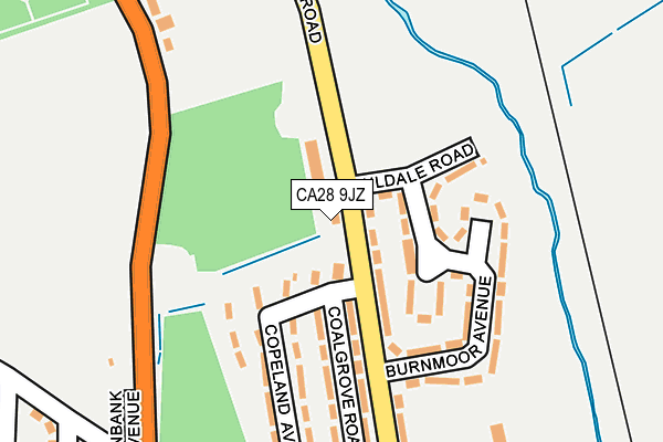 CA28 9JZ map - OS OpenMap – Local (Ordnance Survey)