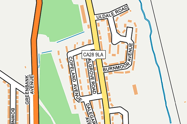 CA28 9LA map - OS OpenMap – Local (Ordnance Survey)