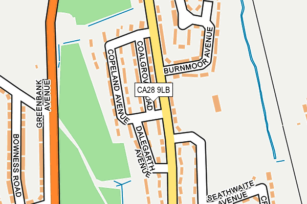 CA28 9LB map - OS OpenMap – Local (Ordnance Survey)