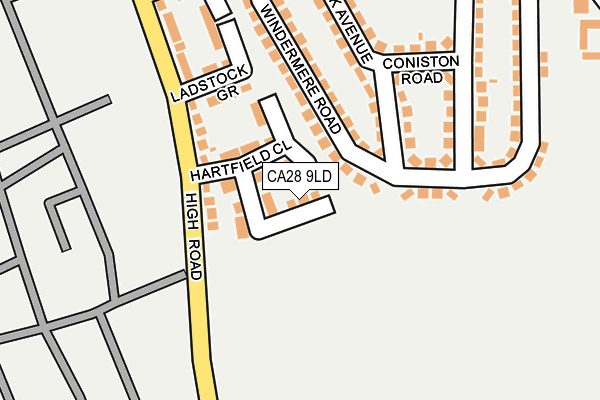 CA28 9LD map - OS OpenMap – Local (Ordnance Survey)