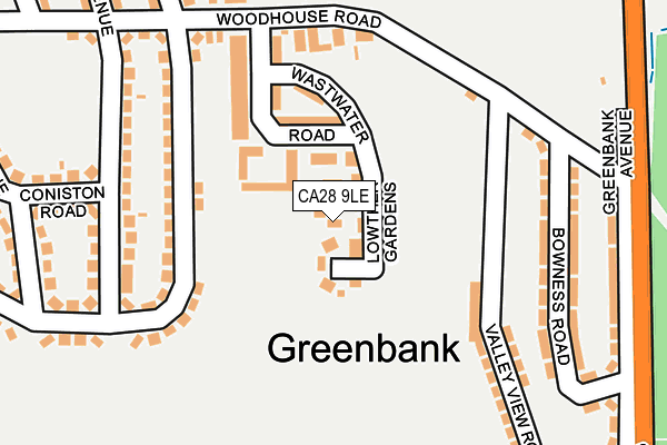 CA28 9LE map - OS OpenMap – Local (Ordnance Survey)