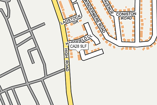 CA28 9LF map - OS OpenMap – Local (Ordnance Survey)