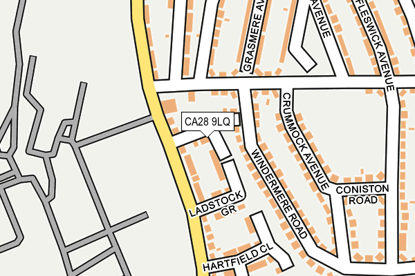 CA28 9LQ map - OS OpenMap – Local (Ordnance Survey)