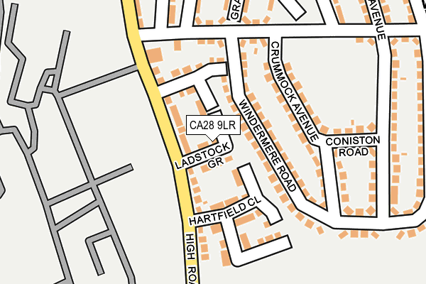 CA28 9LR map - OS OpenMap – Local (Ordnance Survey)