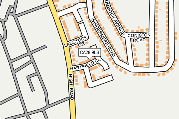 CA28 9LS map - OS OpenMap – Local (Ordnance Survey)