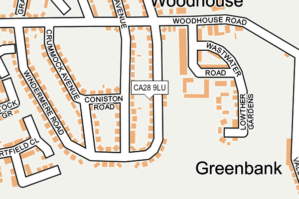 CA28 9LU map - OS OpenMap – Local (Ordnance Survey)