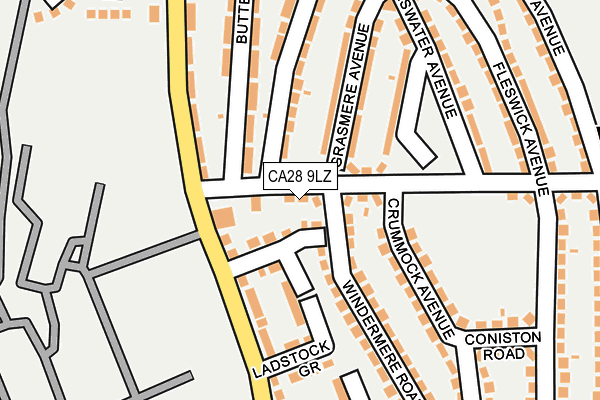 CA28 9LZ map - OS OpenMap – Local (Ordnance Survey)