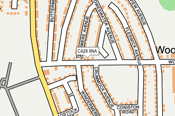 CA28 9NA map - OS OpenMap – Local (Ordnance Survey)