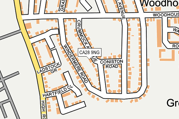 CA28 9NG map - OS OpenMap – Local (Ordnance Survey)