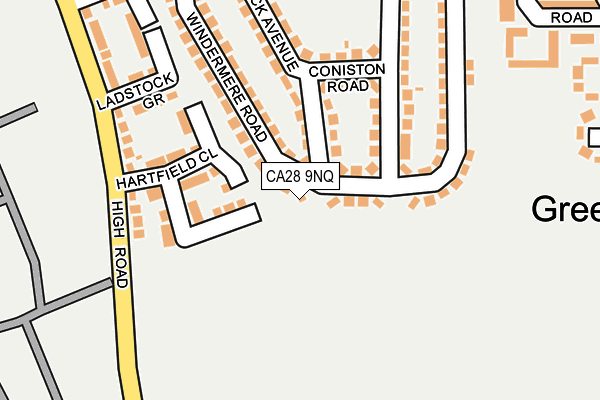 CA28 9NQ map - OS OpenMap – Local (Ordnance Survey)