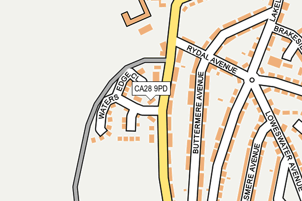 CA28 9PD map - OS OpenMap – Local (Ordnance Survey)