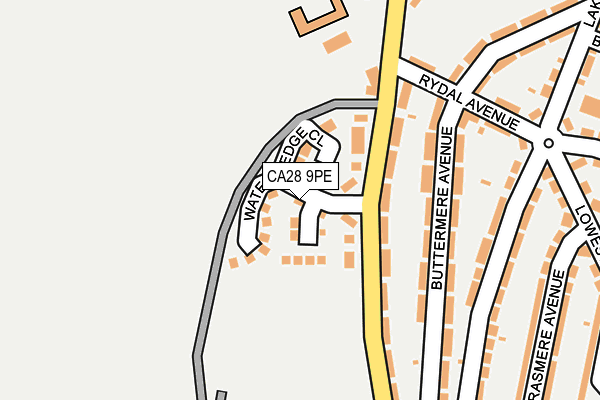 CA28 9PE map - OS OpenMap – Local (Ordnance Survey)