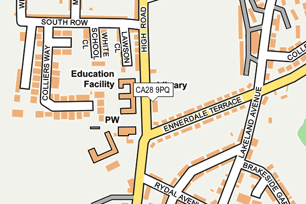 CA28 9PQ map - OS OpenMap – Local (Ordnance Survey)