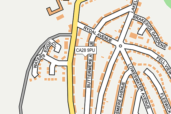 CA28 9PU map - OS OpenMap – Local (Ordnance Survey)