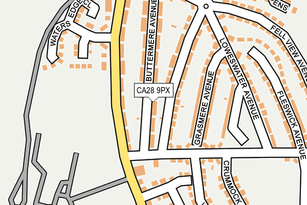 CA28 9PX map - OS OpenMap – Local (Ordnance Survey)