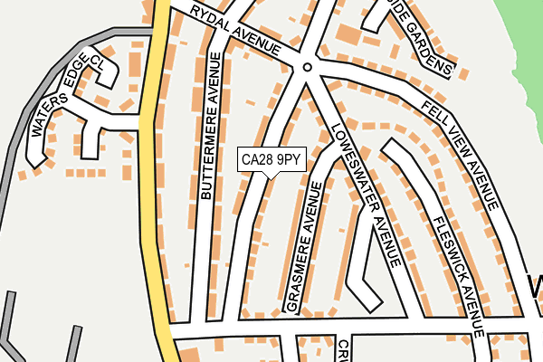 CA28 9PY map - OS OpenMap – Local (Ordnance Survey)