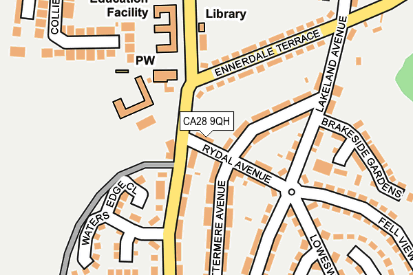 CA28 9QH map - OS OpenMap – Local (Ordnance Survey)