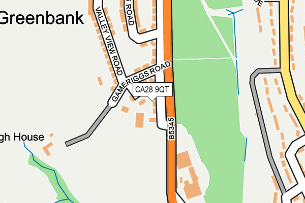 CA28 9QT map - OS OpenMap – Local (Ordnance Survey)