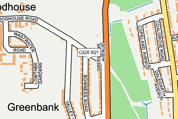 CA28 9QY map - OS OpenMap – Local (Ordnance Survey)