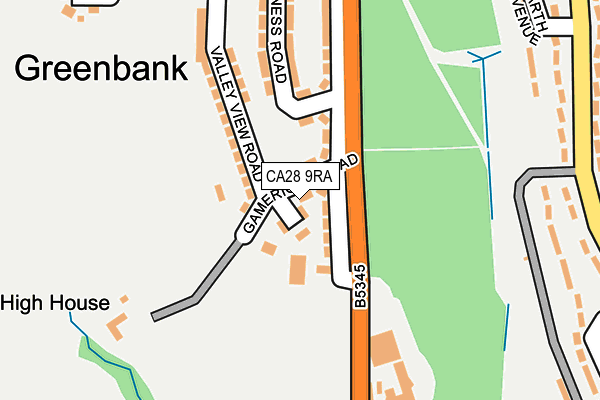 CA28 9RA map - OS OpenMap – Local (Ordnance Survey)