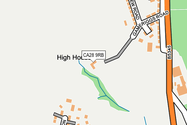 CA28 9RB map - OS OpenMap – Local (Ordnance Survey)