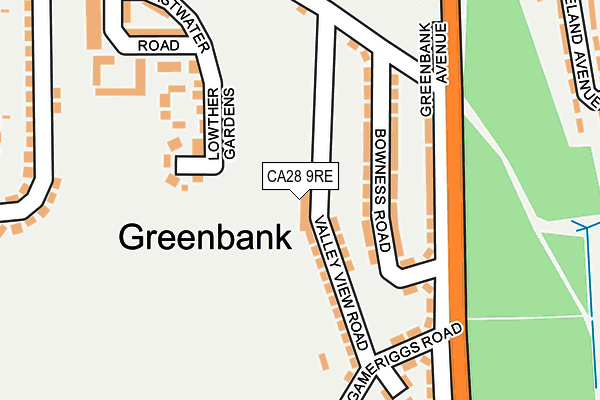 CA28 9RE map - OS OpenMap – Local (Ordnance Survey)