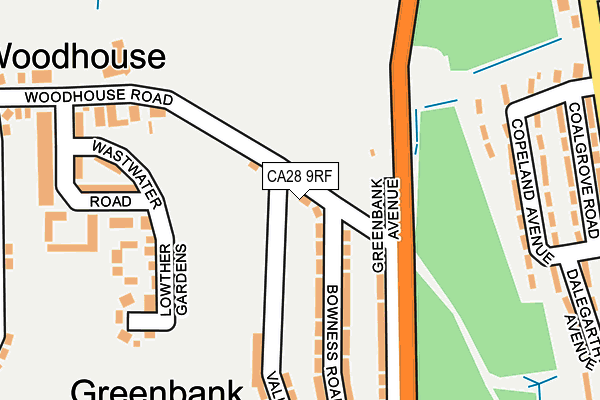 CA28 9RF map - OS OpenMap – Local (Ordnance Survey)