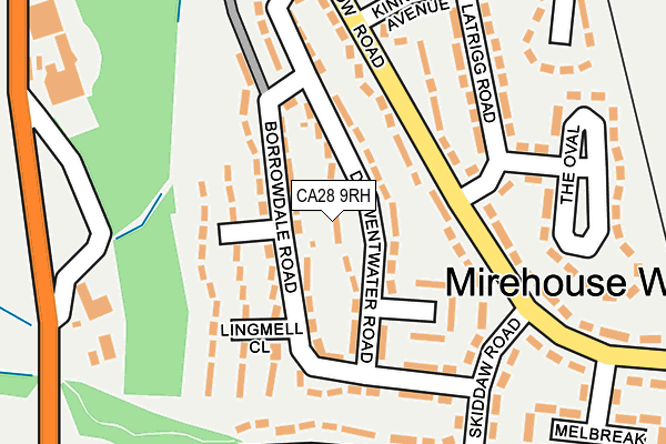 CA28 9RH map - OS OpenMap – Local (Ordnance Survey)