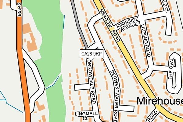 CA28 9RP map - OS OpenMap – Local (Ordnance Survey)