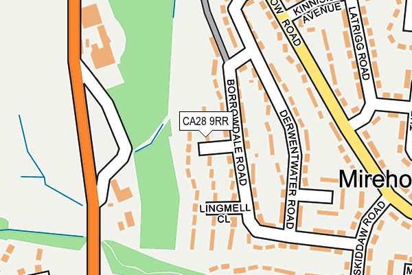 CA28 9RR map - OS OpenMap – Local (Ordnance Survey)